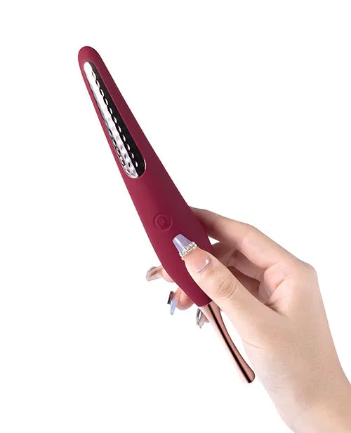 Uc Global Trade INChoney Play B Vibrators | Ms. Honey Pinpoint Clit Vibrator & Nipple Stimulator - Red Wine