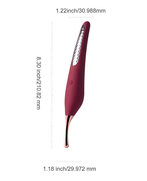 Uc Global Trade INChoney Play B Vibrators | Ms. Honey Pinpoint Clit Vibrator & Nipple Stimulator - Red Wine
